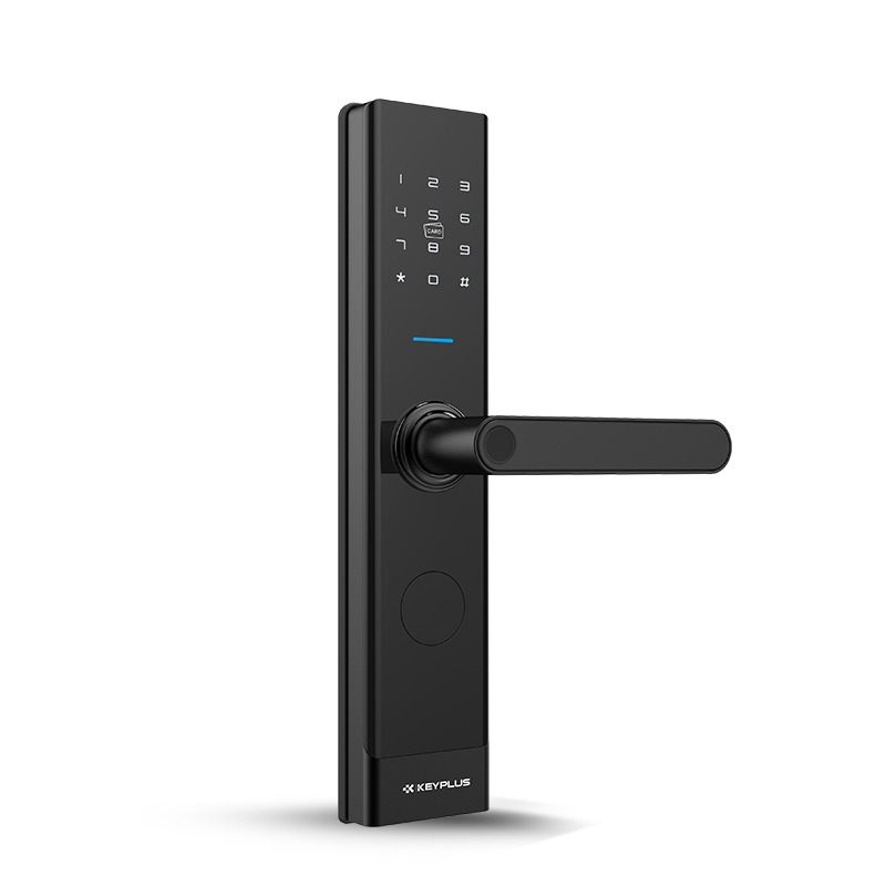 Manufacturer of Smart Handle Lock - M5F Safety Wifi Bluetooth App Biometric Fingerprint Smart Door Lock – KEYPLUS
