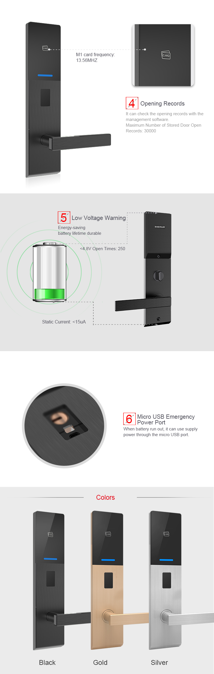 HT-22 smart hotel lock 2