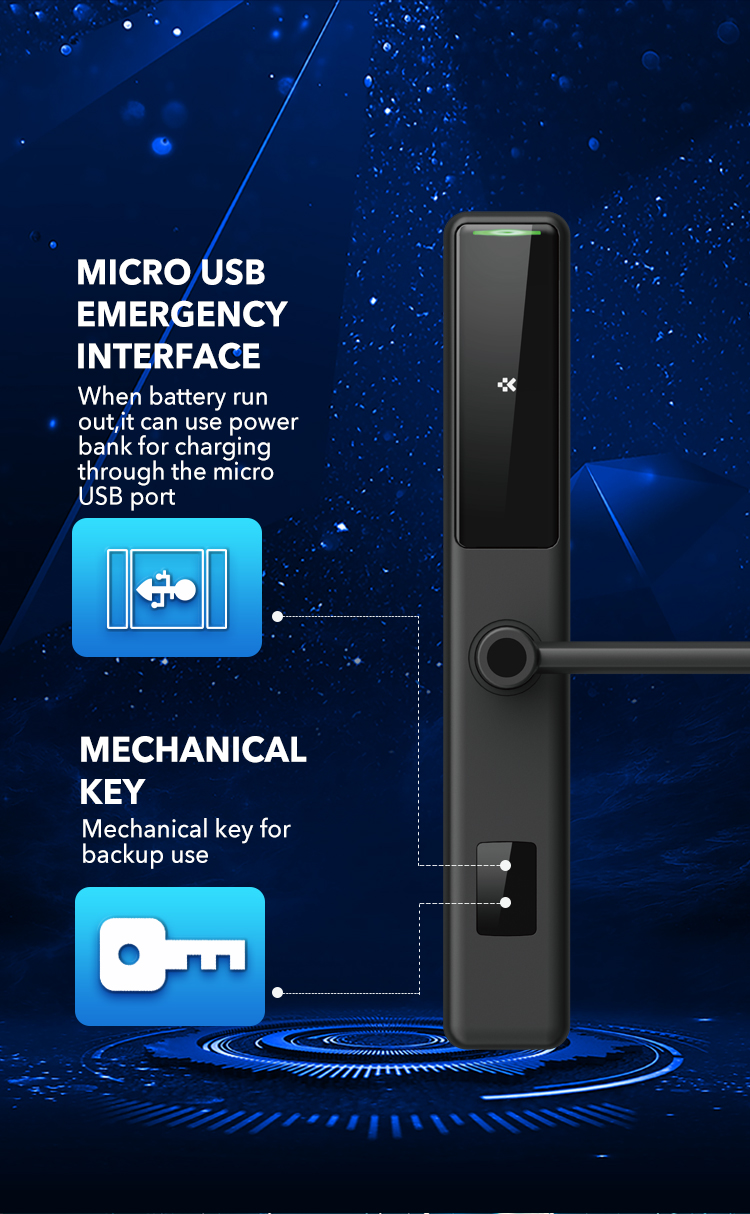 HT-L2 Mifare Rfied Key Card Hotel Lock (7)