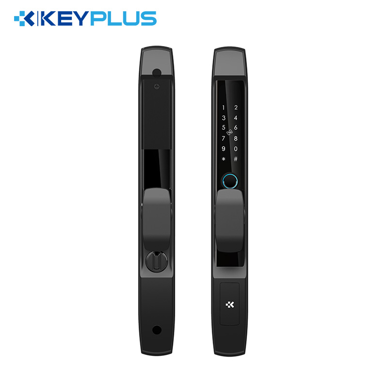 China Wholesale Fingerprint Door Locks Odm Products -
 T8 – New Slim Door Lock with Fingerprint Password TT Lock Control Smart Door Lock – KEYPLUS