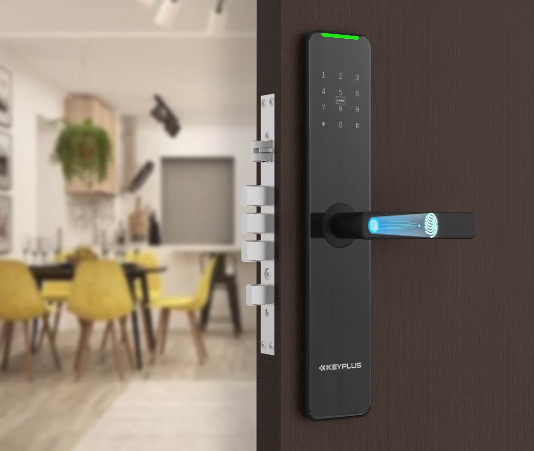 What powers a smart lock?